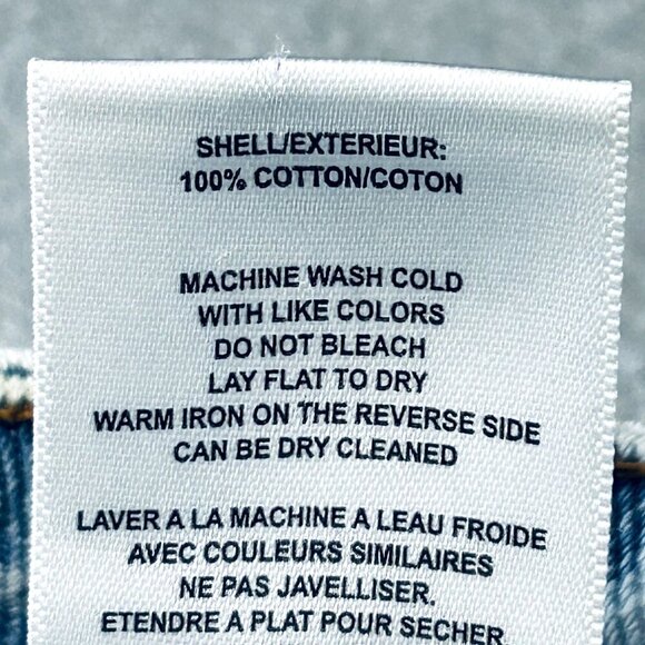 Vigoss Bermuda Denim Jean Size 27 Shorts Frayed Hem High Rise Blue Light Wash - Picture 8 of 14